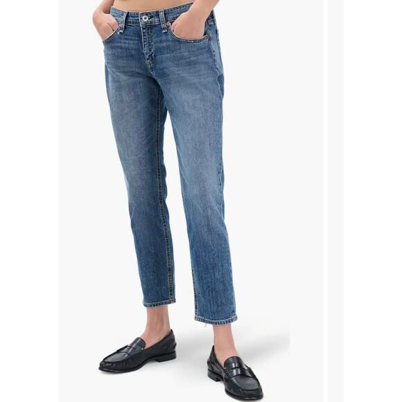 Rag & Bone New York Dre Low Rise Slim Boyfriend Skinny Jean Julienne - Picture 1 of 14